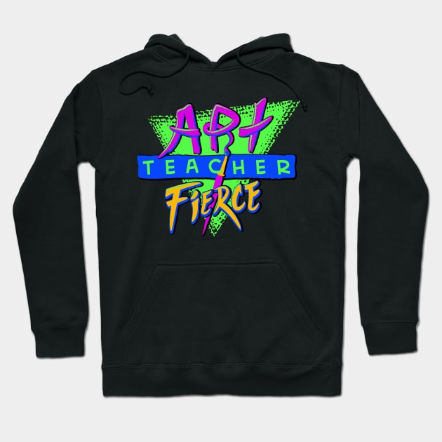 Art Teacher Fierce Hoodie by mannycartoon